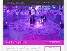 Tablet Screenshot of ledfurniturehire.co.uk